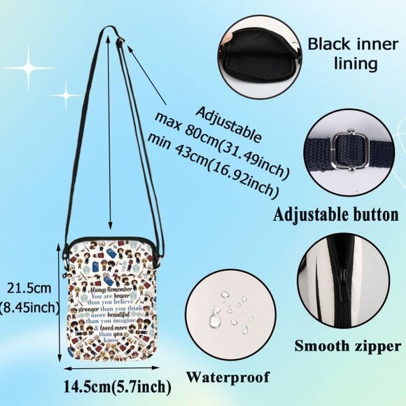 Doctor Who Police Box Crossbody Bag - Durable Canvas, Vivid 3D Print, Spacious, - Picture 2 of 7